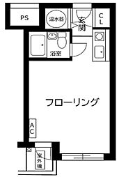 プライム赤坂 ワンルームの間取図画像