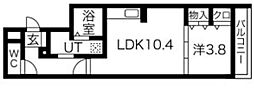 カーサ武庫之荘 1LDKの間取図画像