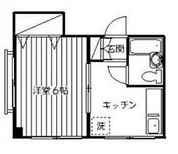 メゾンパルス 1Kの間取図画像