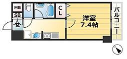 パークビュー王子駅前 1Kの間取図画像