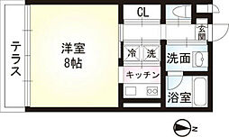 SOLATIO 1Kの間取図画像