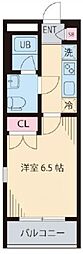 エルデ板橋 1Kの間取図画像