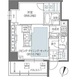 メゾンカルム本郷 1LDKの間取図画像