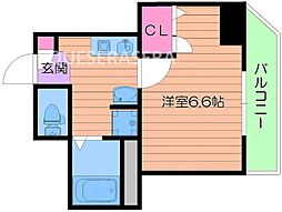 Osaka Metro長堀鶴見緑地線 蒲生四丁目駅 徒歩3分の賃貸マンション 7階1Kの間取り