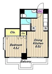 第七矢沢ビル 1DKの間取図画像