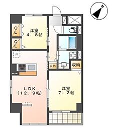 アーバンパレス 2LDKの間取図画像
