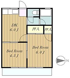 大沢ハイツ 2階/-