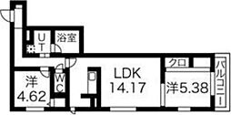 イーリス 2LDKの間取図画像