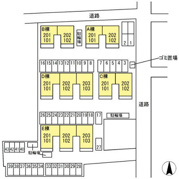 パインズコート新居　D棟 202｜香川県高松市国分寺町新居(賃貸アパート2LDK・2階・55.89㎡)の写真 その22