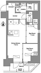 ブリリアイスト新御徒町 2DKの間取図画像