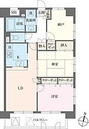 本駒込Kマンション 3LDKの間取図画像