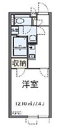 T.ヴィルヌーブ 1Kの間取図画像