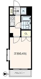 LadiesHAYASHI 1Kの間取図画像