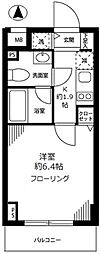 グロースメゾン亀戸 1Kの間取図画像