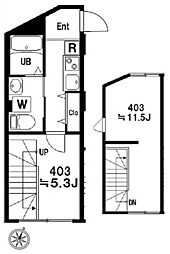 BloomTower西新宿 2Kの間取図画像