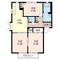 グランシードつきみ野I 00201 ｜ 神奈川県大和市下鶴間1824-1（賃貸アパート3DK・2階・56.25㎡） その2