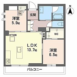 間取図画像 2LDK