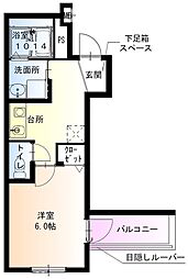フジパレス堺梅北5番館 1Kの間取図画像