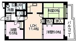 サンマグノリア 3LDKの間取図画像