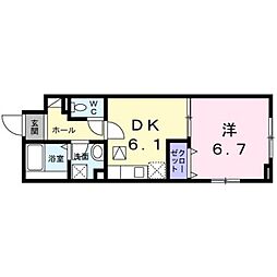LAFORESTASOLE 1LDKの間取図画像