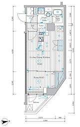 ミライス東京墨田アネックス 1LDKの間取図画像