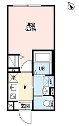 robot home 大塚 1Kの間取図画像