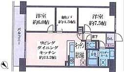 ドゥーエ南長崎 2SLDKの間取図画像