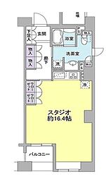 パークフラッツ銀座イースト ワンルームの間取図画像