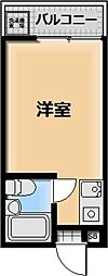 ヒューチャーハイム昭島 ワンルームの間取図画像