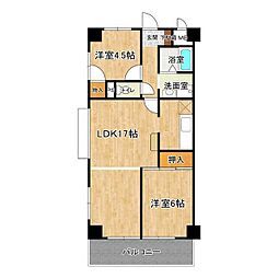 クリエイト村田 3LDKの間取図画像