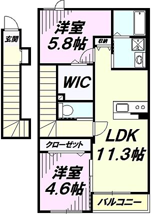 コーポ虹の橋_間取り_0