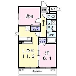 カーサ フェリーチェ 2階
