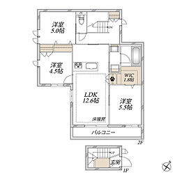 オカバ江戸川瑞江ヘーベルメゾンB 3LDKの間取図画像