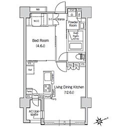 スタイリオ元住吉2 1LDKの間取図画像