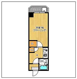 デイズマンション 1Kの間取図画像