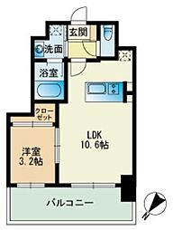 ビエネスタ千代県庁口 1LDKの間取図画像