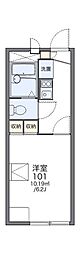 レオパレスアゼリア 1Kの間取図画像