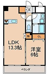 サクラ 1LDKの間取図画像
