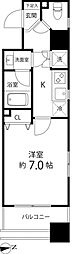 スペーシア秋葉原 1Kの間取図画像