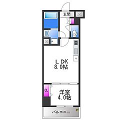CASAMITO 1LDKの間取図画像