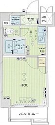ルーブル多摩川弐番館 1Kの間取図画像