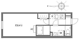 セレヌコート池袋本町 1Kの間取図画像
