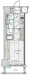 MAXIV西日暮里アレグリアコート 1Kの間取図画像
