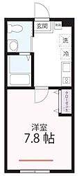 ハーミットクラブハウスSwing 1Kの間取図画像