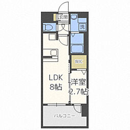 グランフォーレ千早プレミア 1LDKの間取図画像