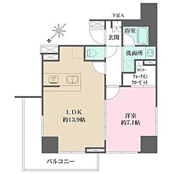 CrestHill文京千石 1LDKの間取図画像