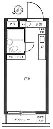 ラ・レジダンス・ド・V.I.P.パート1 ワンルームの間取図画像