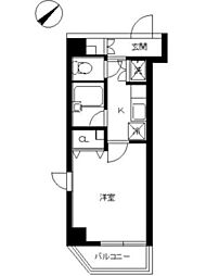スカイコート幡ヶ谷 1Kの間取図画像