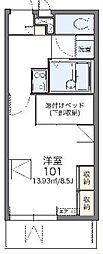 レオパレスM 1Kの間取図画像