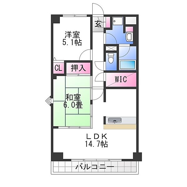 リヴィエール寺内町 ｜大阪府富田林市富田林町(賃貸マンション2LDK・1階・61.13㎡)の写真 その2